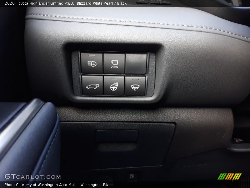 Blizzard White Pearl / Black 2020 Toyota Highlander Limited AWD