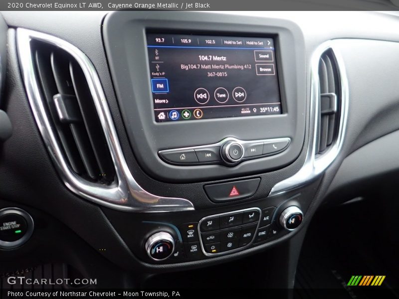 Cayenne Orange Metallic / Jet Black 2020 Chevrolet Equinox LT AWD