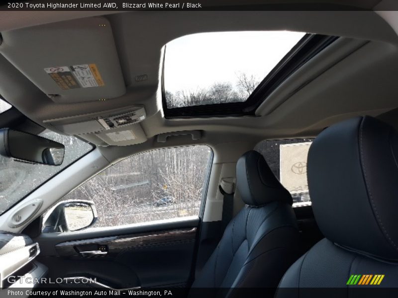 Blizzard White Pearl / Black 2020 Toyota Highlander Limited AWD
