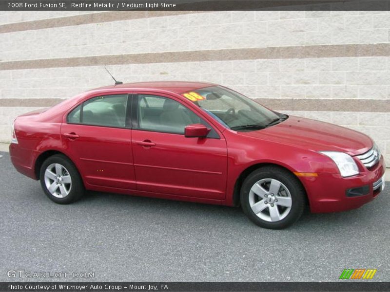 Redfire Metallic / Medium Light Stone 2008 Ford Fusion SE