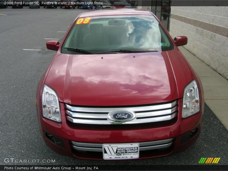 Redfire Metallic / Medium Light Stone 2008 Ford Fusion SE