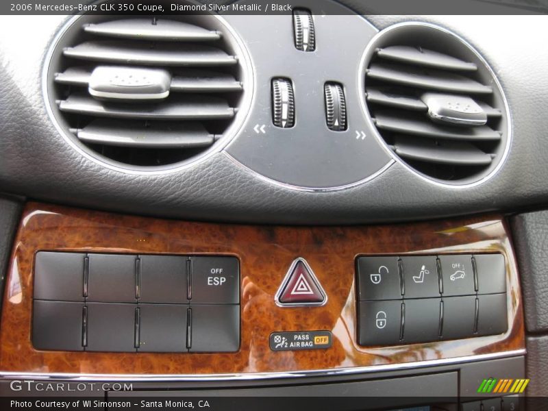 Diamond Silver Metallic / Black 2006 Mercedes-Benz CLK 350 Coupe