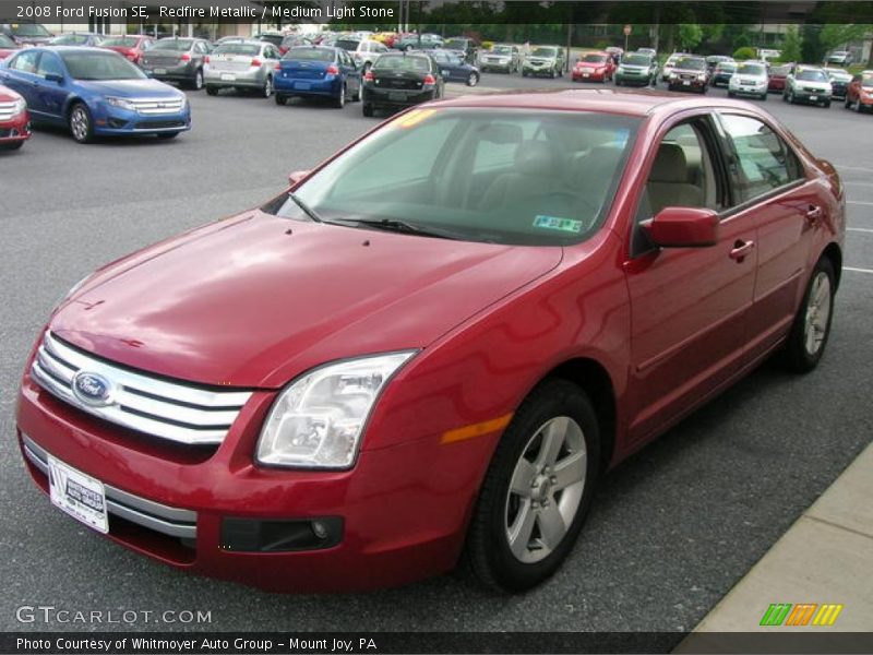 Redfire Metallic / Medium Light Stone 2008 Ford Fusion SE
