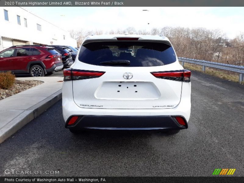 Blizzard White Pearl / Black 2020 Toyota Highlander Limited AWD