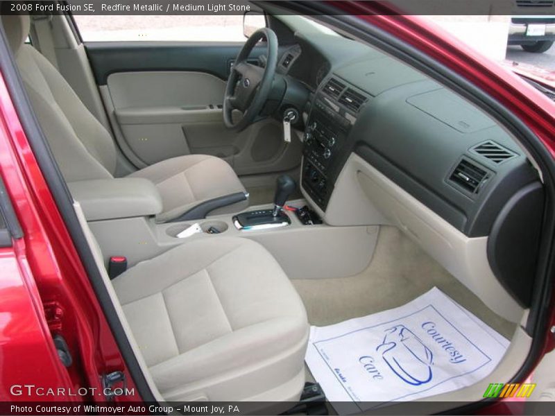 Redfire Metallic / Medium Light Stone 2008 Ford Fusion SE