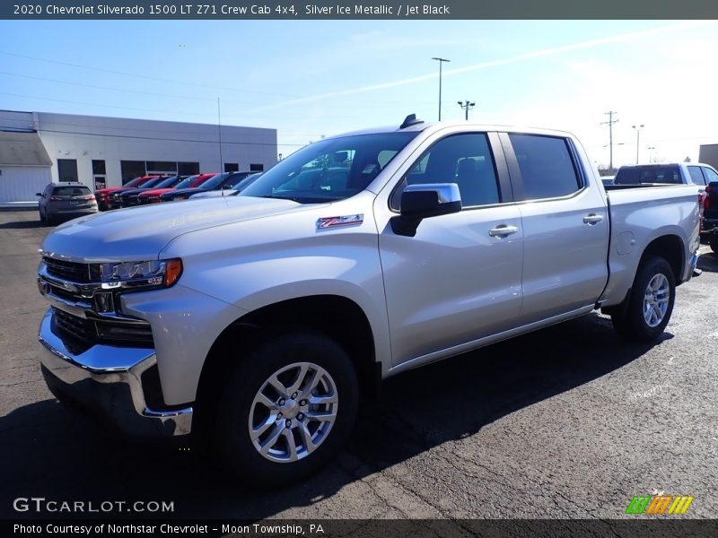 Silver Ice Metallic / Jet Black 2020 Chevrolet Silverado 1500 LT Z71 Crew Cab 4x4