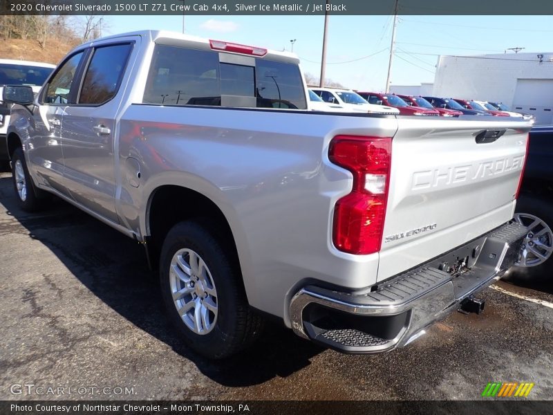 Silver Ice Metallic / Jet Black 2020 Chevrolet Silverado 1500 LT Z71 Crew Cab 4x4