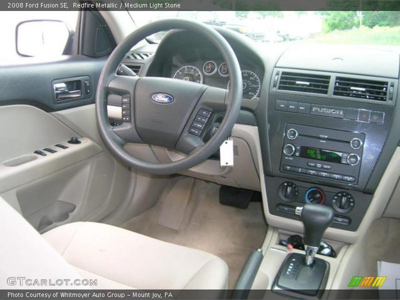 Redfire Metallic / Medium Light Stone 2008 Ford Fusion SE