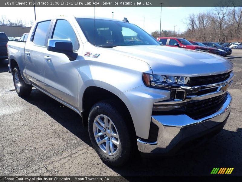 Silver Ice Metallic / Jet Black 2020 Chevrolet Silverado 1500 LT Z71 Crew Cab 4x4