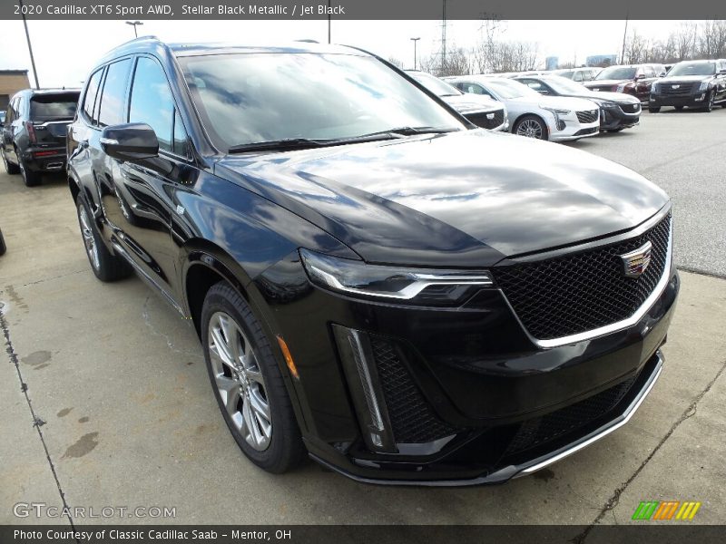 Stellar Black Metallic / Jet Black 2020 Cadillac XT6 Sport AWD