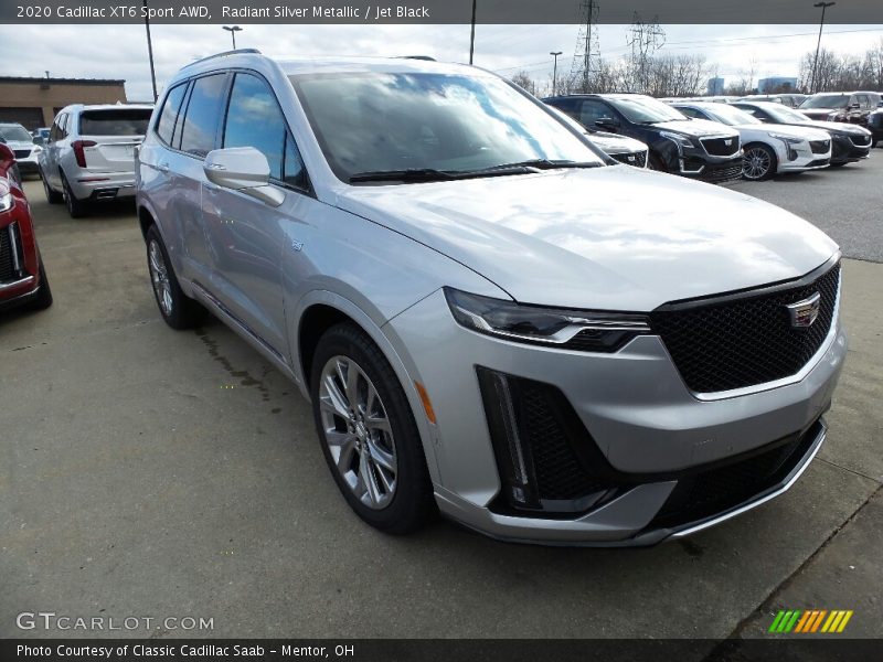 Radiant Silver Metallic / Jet Black 2020 Cadillac XT6 Sport AWD