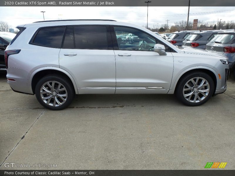 Radiant Silver Metallic / Jet Black 2020 Cadillac XT6 Sport AWD