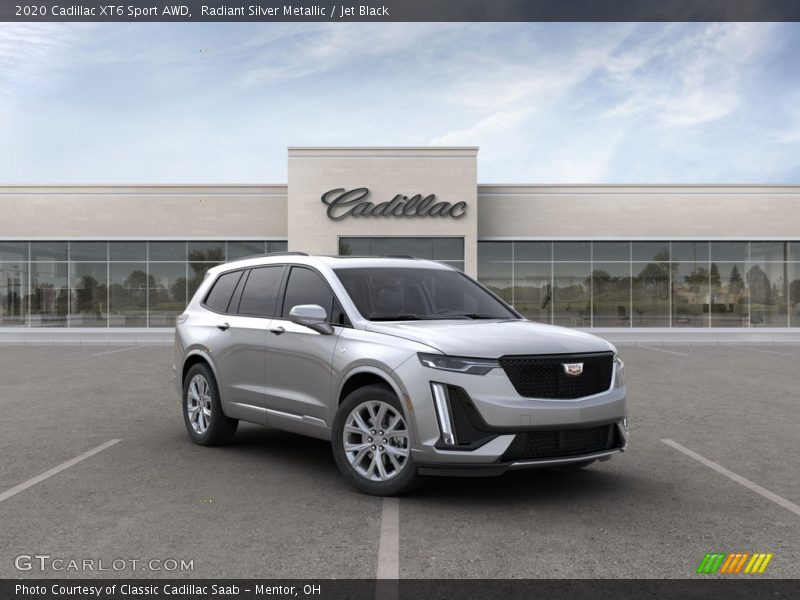 Radiant Silver Metallic / Jet Black 2020 Cadillac XT6 Sport AWD