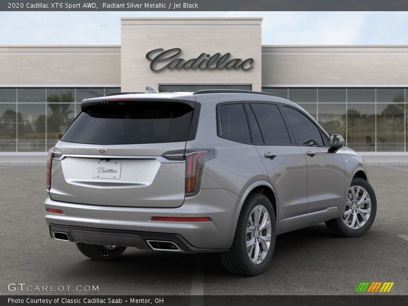 Radiant Silver Metallic / Jet Black 2020 Cadillac XT6 Sport AWD
