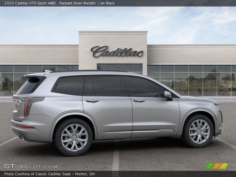 Radiant Silver Metallic / Jet Black 2020 Cadillac XT6 Sport AWD