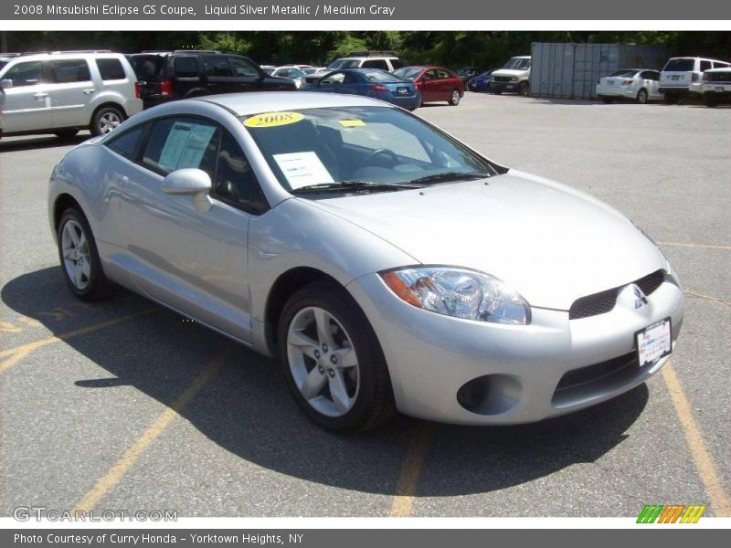 Liquid Silver Metallic / Medium Gray 2008 Mitsubishi Eclipse GS Coupe
