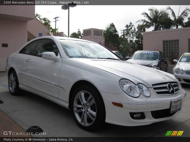 Alabaster White / Ash 2006 Mercedes-Benz CLK 350 Coupe