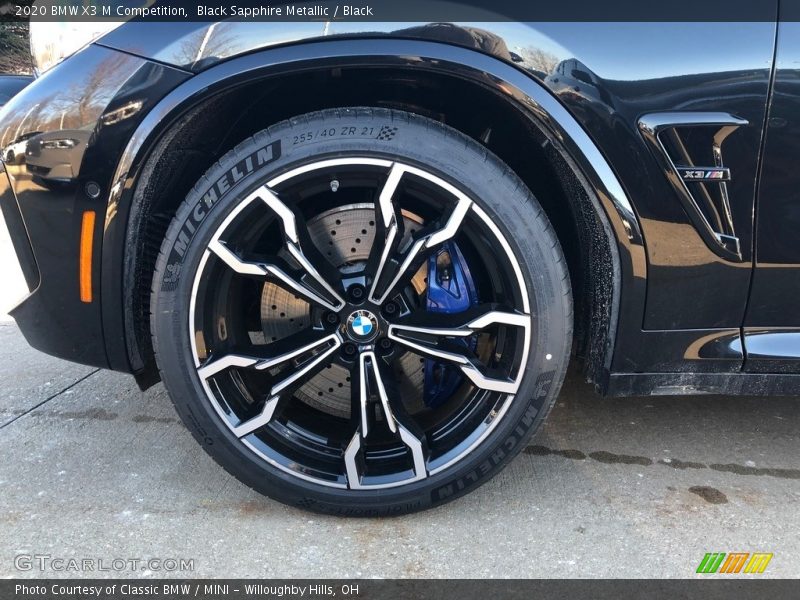 Black Sapphire Metallic / Black 2020 BMW X3 M Competition