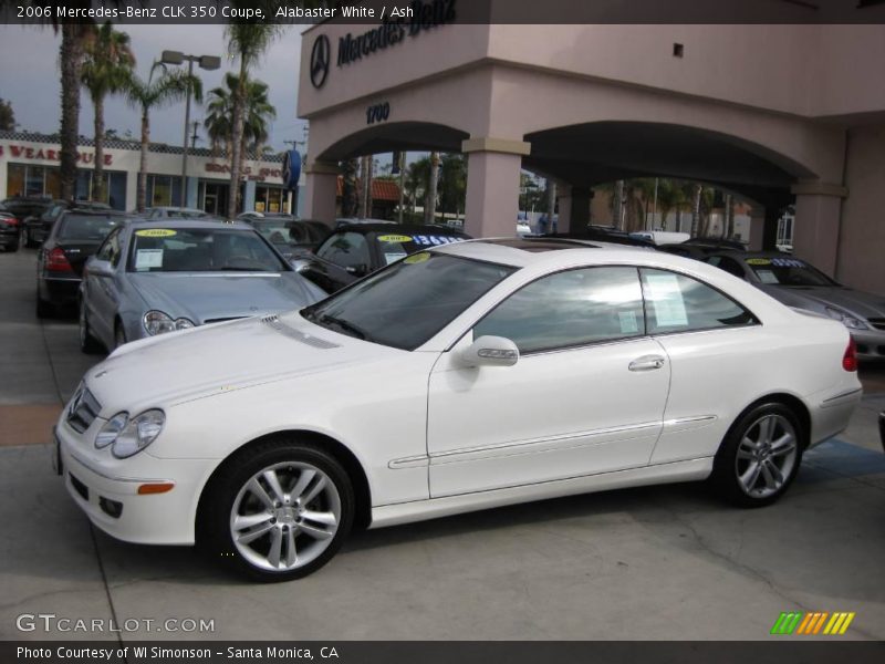 Alabaster White / Ash 2006 Mercedes-Benz CLK 350 Coupe