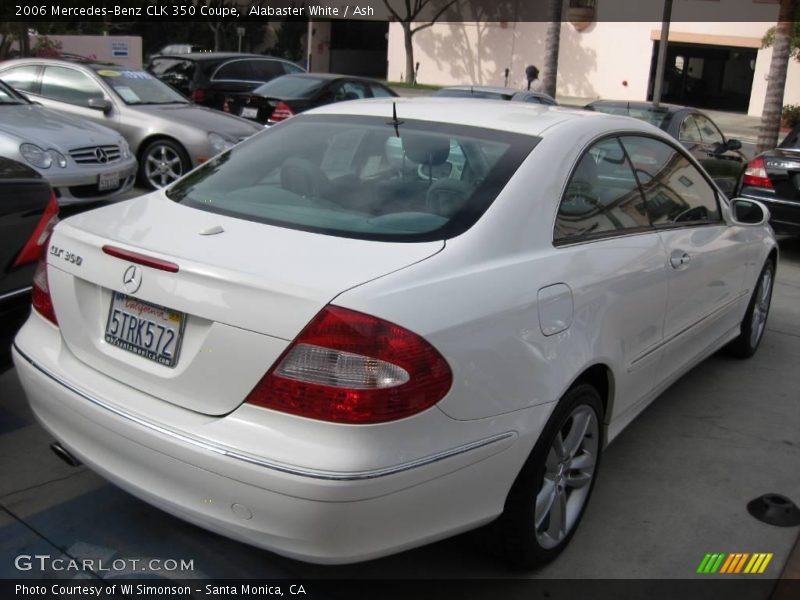 Alabaster White / Ash 2006 Mercedes-Benz CLK 350 Coupe
