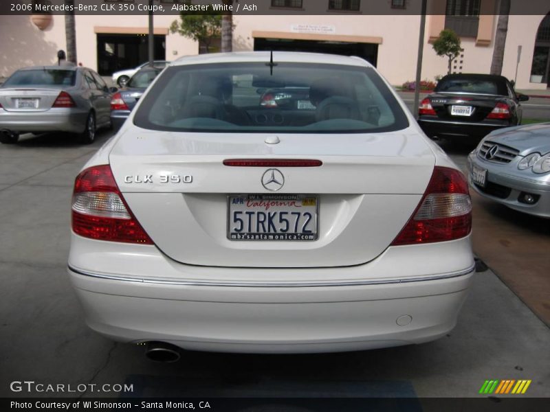Alabaster White / Ash 2006 Mercedes-Benz CLK 350 Coupe
