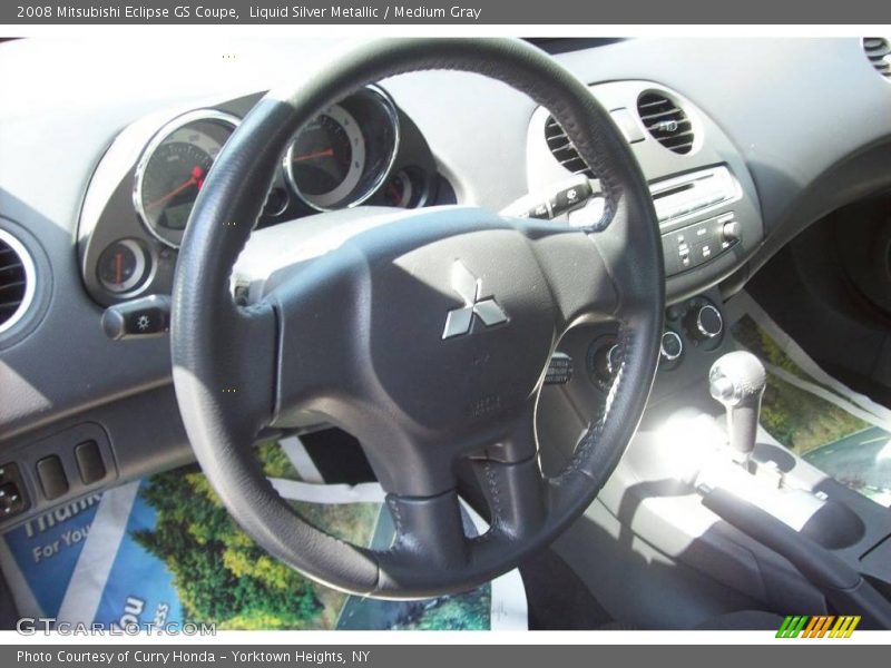 Liquid Silver Metallic / Medium Gray 2008 Mitsubishi Eclipse GS Coupe