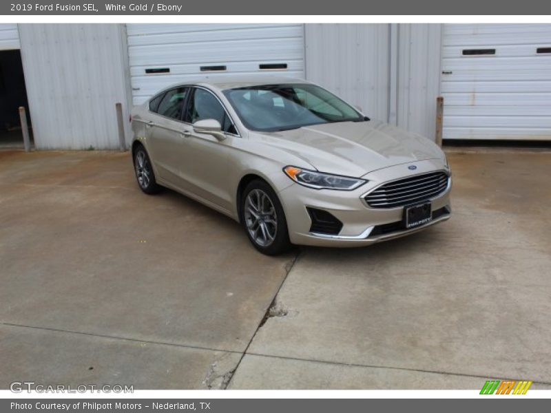 White Gold / Ebony 2019 Ford Fusion SEL