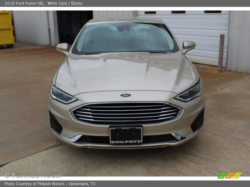 White Gold / Ebony 2019 Ford Fusion SEL