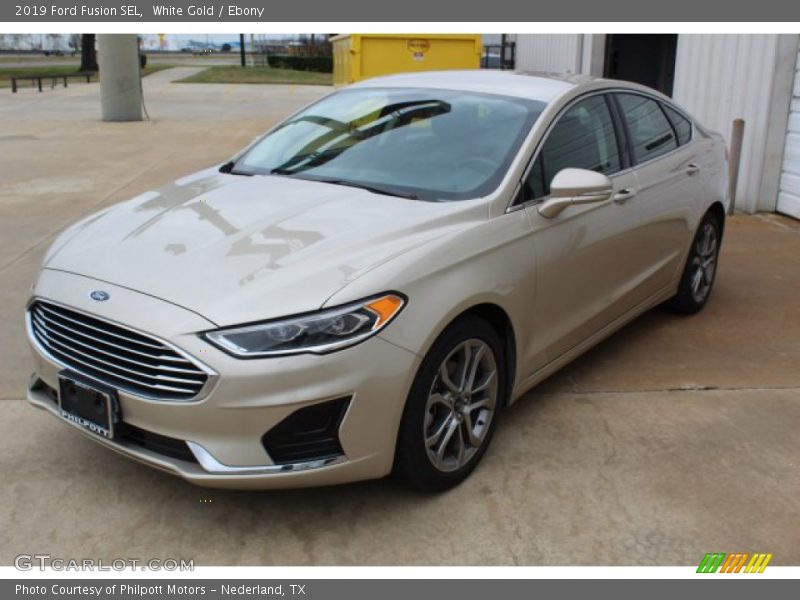 White Gold / Ebony 2019 Ford Fusion SEL