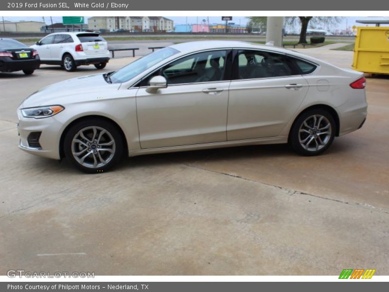 White Gold / Ebony 2019 Ford Fusion SEL