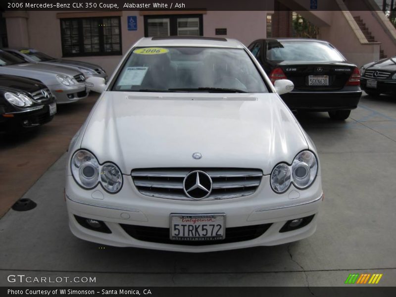 Alabaster White / Ash 2006 Mercedes-Benz CLK 350 Coupe
