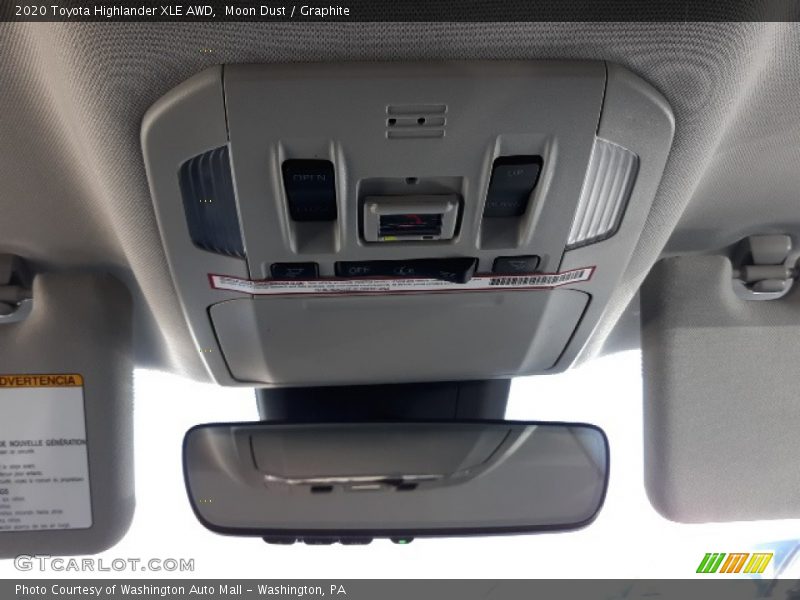 Moon Dust / Graphite 2020 Toyota Highlander XLE AWD