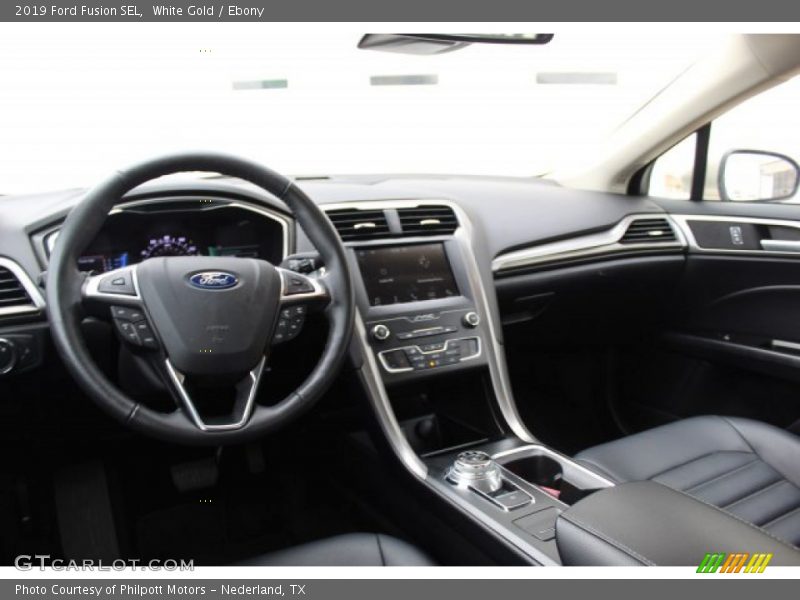 White Gold / Ebony 2019 Ford Fusion SEL