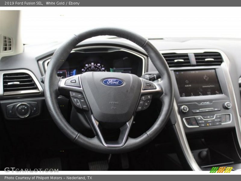 White Gold / Ebony 2019 Ford Fusion SEL