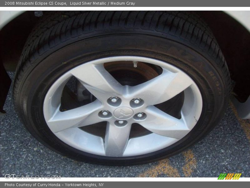 Liquid Silver Metallic / Medium Gray 2008 Mitsubishi Eclipse GS Coupe
