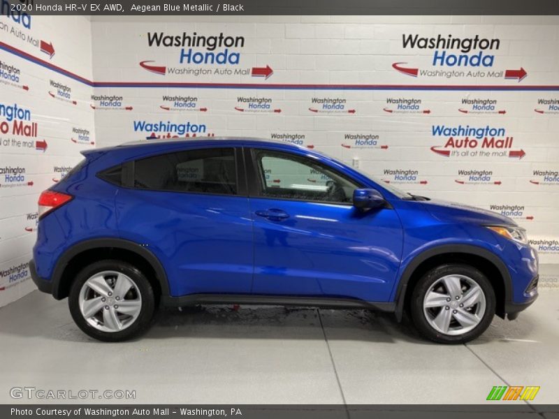 Aegean Blue Metallic / Black 2020 Honda HR-V EX AWD
