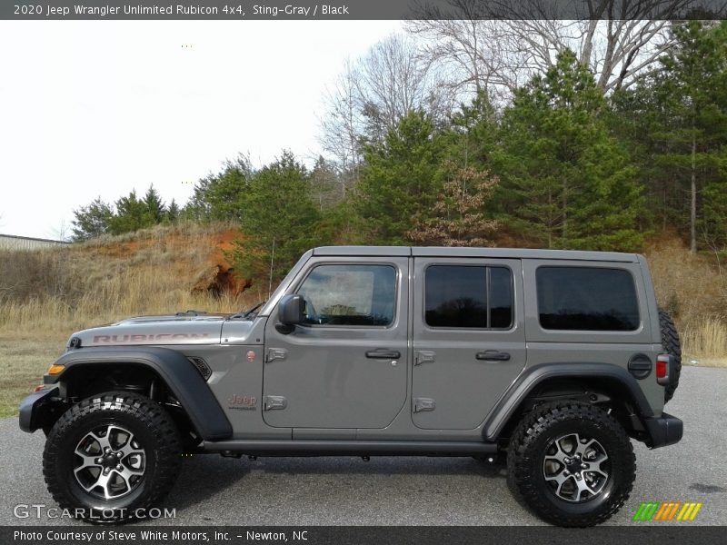 Sting-Gray / Black 2020 Jeep Wrangler Unlimited Rubicon 4x4