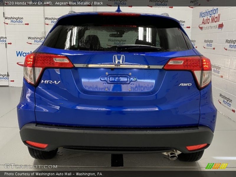 Aegean Blue Metallic / Black 2020 Honda HR-V EX AWD