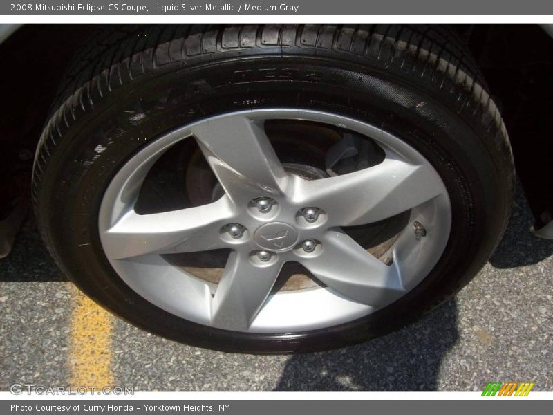 Liquid Silver Metallic / Medium Gray 2008 Mitsubishi Eclipse GS Coupe
