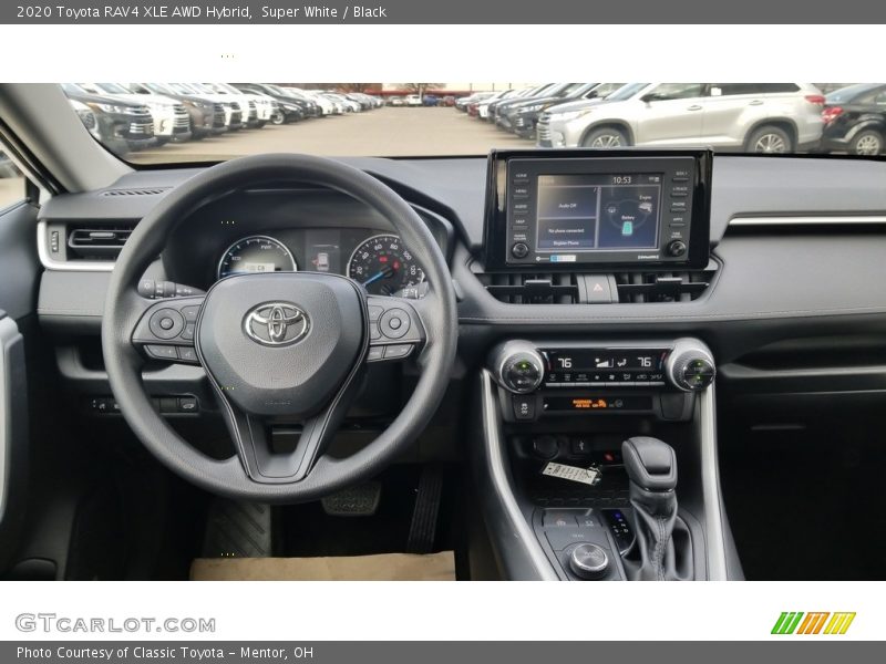 Super White / Black 2020 Toyota RAV4 XLE AWD Hybrid