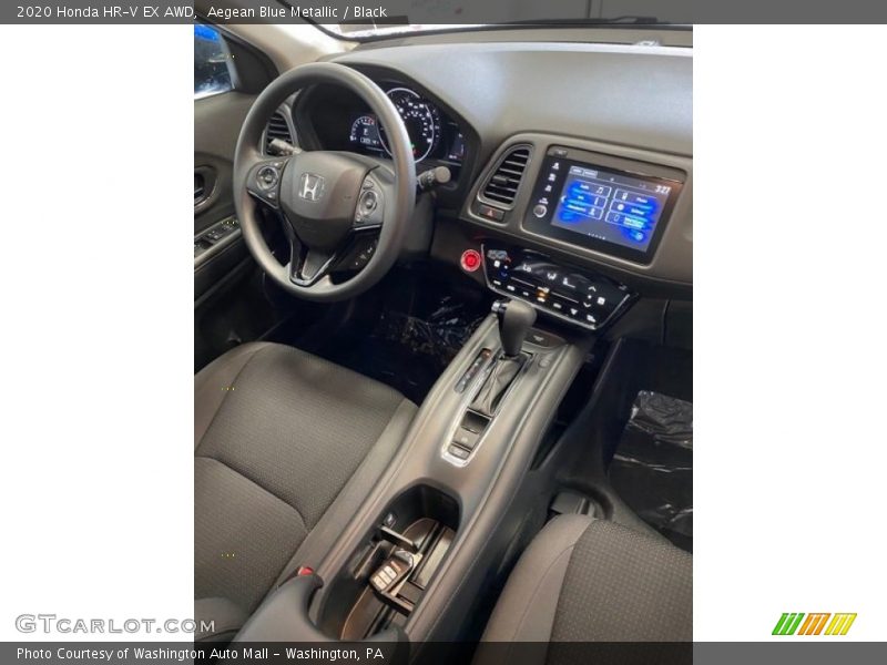 Aegean Blue Metallic / Black 2020 Honda HR-V EX AWD