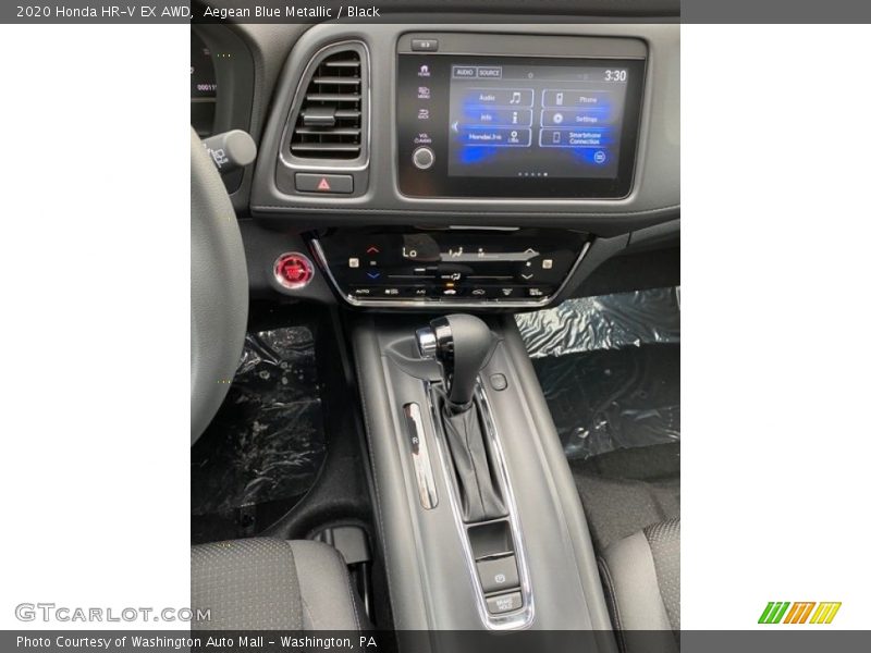 Aegean Blue Metallic / Black 2020 Honda HR-V EX AWD