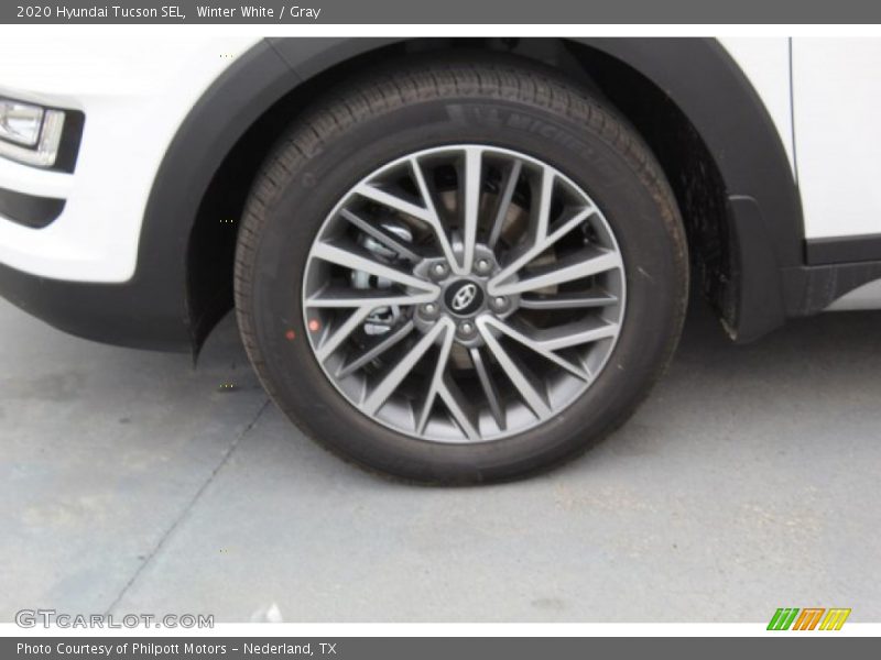 Winter White / Gray 2020 Hyundai Tucson SEL