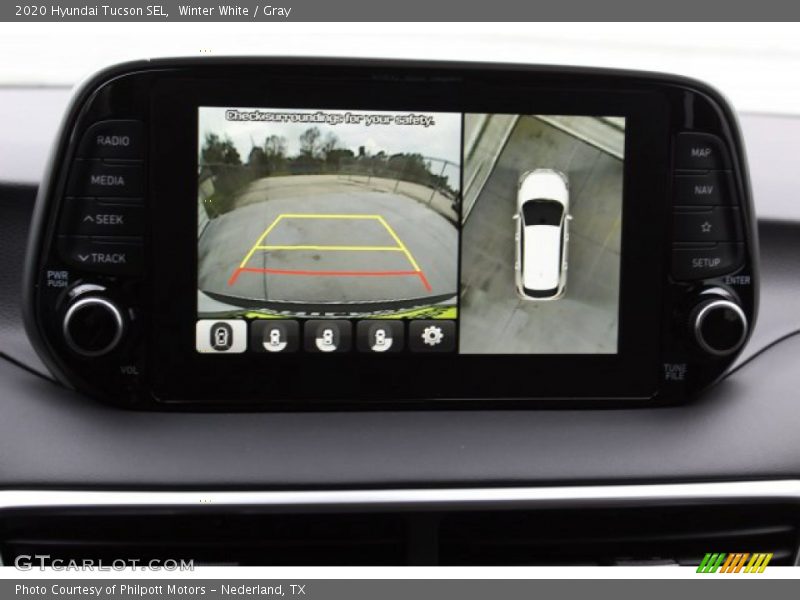Winter White / Gray 2020 Hyundai Tucson SEL