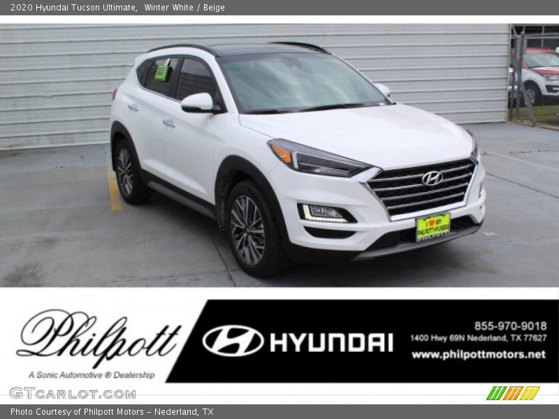 Winter White / Beige 2020 Hyundai Tucson Ultimate