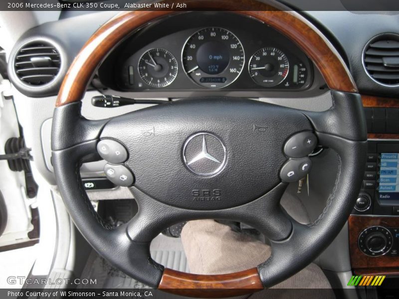 Alabaster White / Ash 2006 Mercedes-Benz CLK 350 Coupe