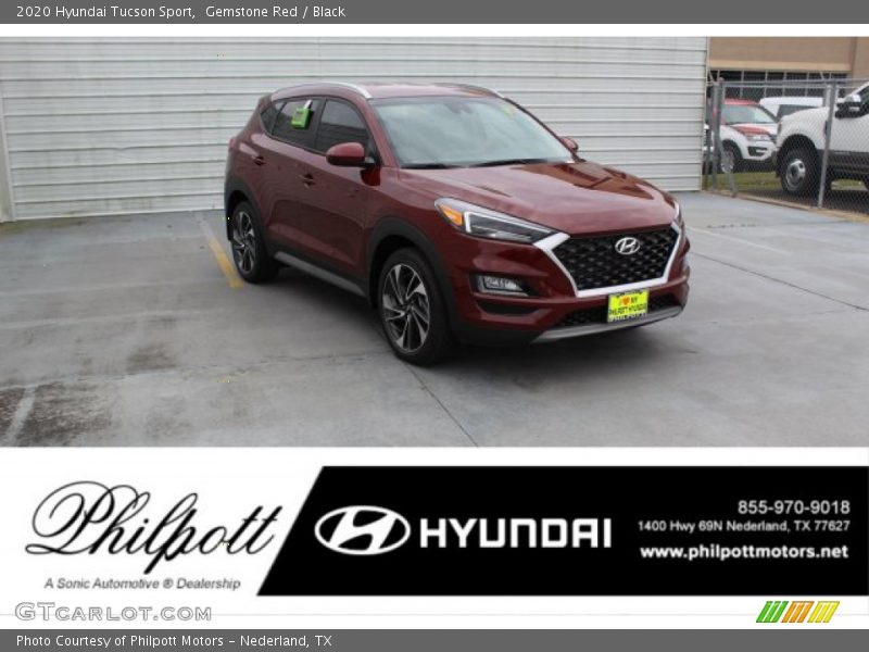 Gemstone Red / Black 2020 Hyundai Tucson Sport