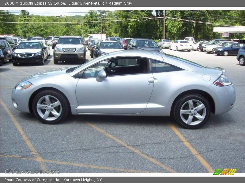 Liquid Silver Metallic / Medium Gray 2008 Mitsubishi Eclipse GS Coupe