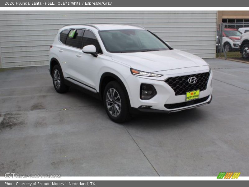 Quartz White / Espresso/Gray 2020 Hyundai Santa Fe SEL