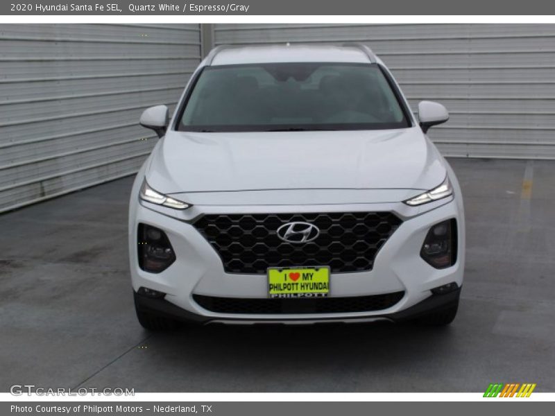 Quartz White / Espresso/Gray 2020 Hyundai Santa Fe SEL